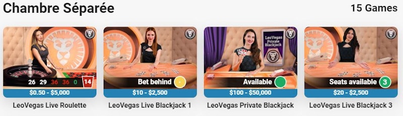 LeoVegas Live Casino