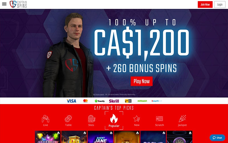 Captain spins bonus codes