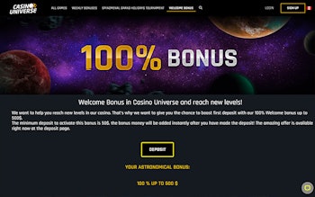 Casino Universe Bonus