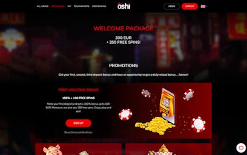 Oshi Casino Bonus