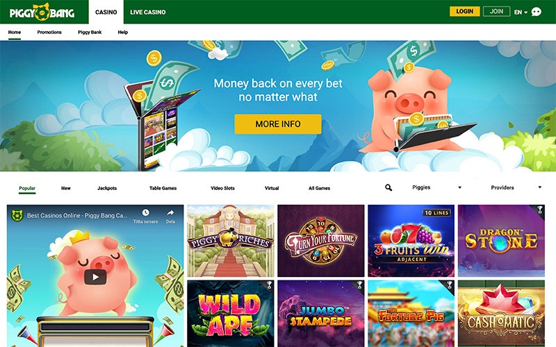 Piggy Bang Casino » Sign Up Here and Get 55 Free Spins ...