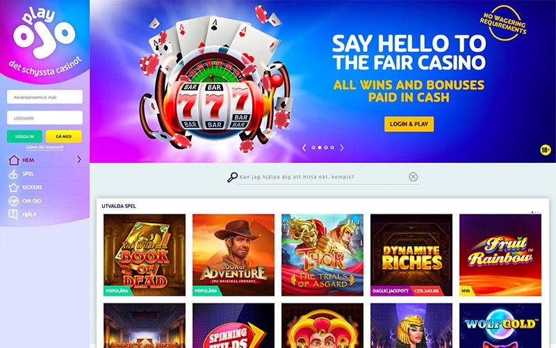 PlayOJO Casino » Get 80 Free Spins Without Wagering!