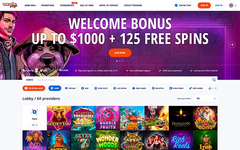 Vulkan Vegas » Get your Bonus + Free Spins Here!